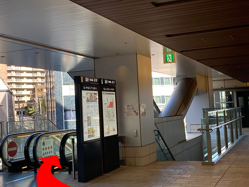 遊歩道の突き当り