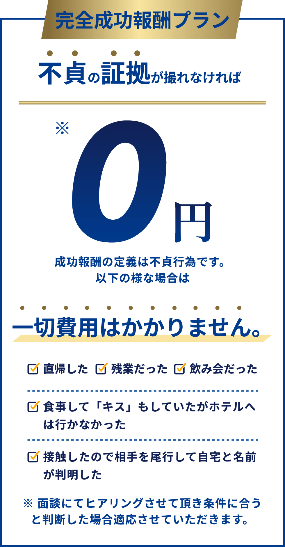 完全成功報酬プラン